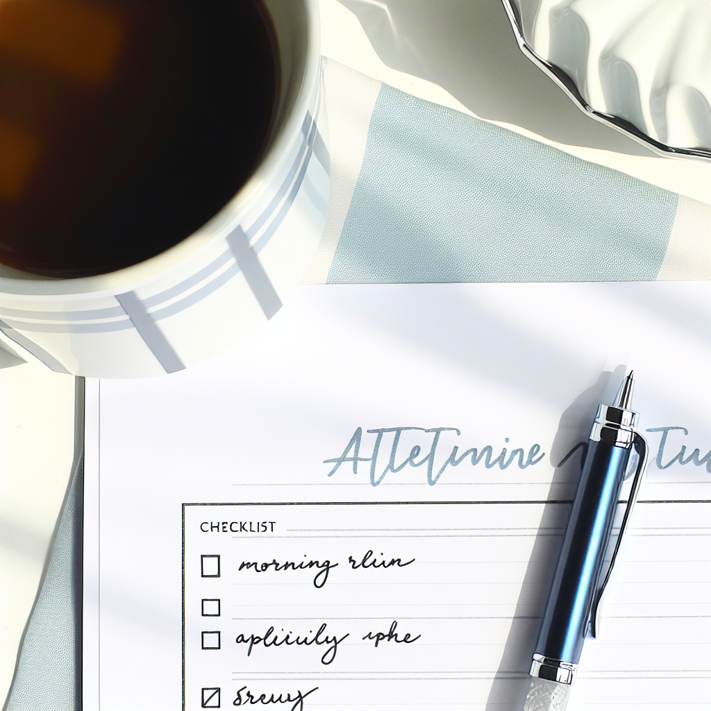 Consistent daily routine